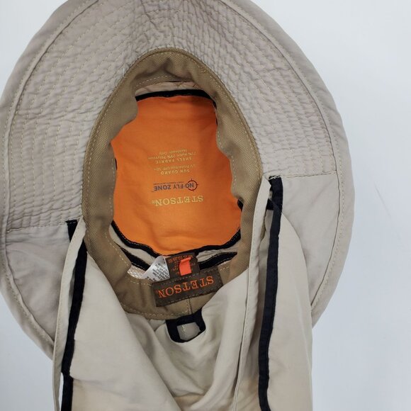 Steston No Fly Zone Insect Repellant Sun Guard Men's Outdoor Fishing Hat Medium - Picture 4 of 13